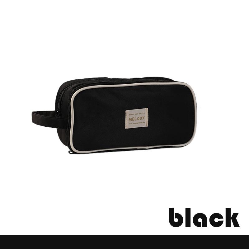 Five Fold Layer Pencil Bag Pen Case Folding Drawer Multi Slots Handle Storage Pouch for Stationery