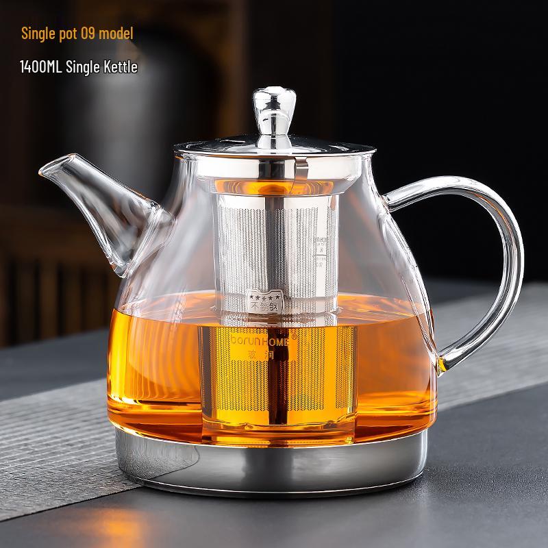 2026 Induction Cooker Glass Teapot: Heat-Resistant, Thickened Kettle for Boiling and Brewing on Ceramic Cooktops