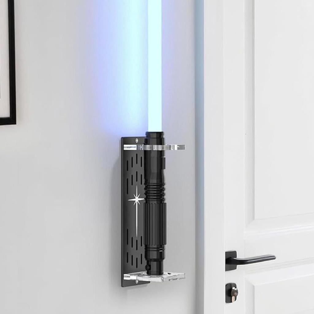 Wand Holder Wall Mount Vertical Acrylic Organizer Rack Wand Storage Wall Rack For Collectors Fans Cosplay Enthusiasts Hobbyists