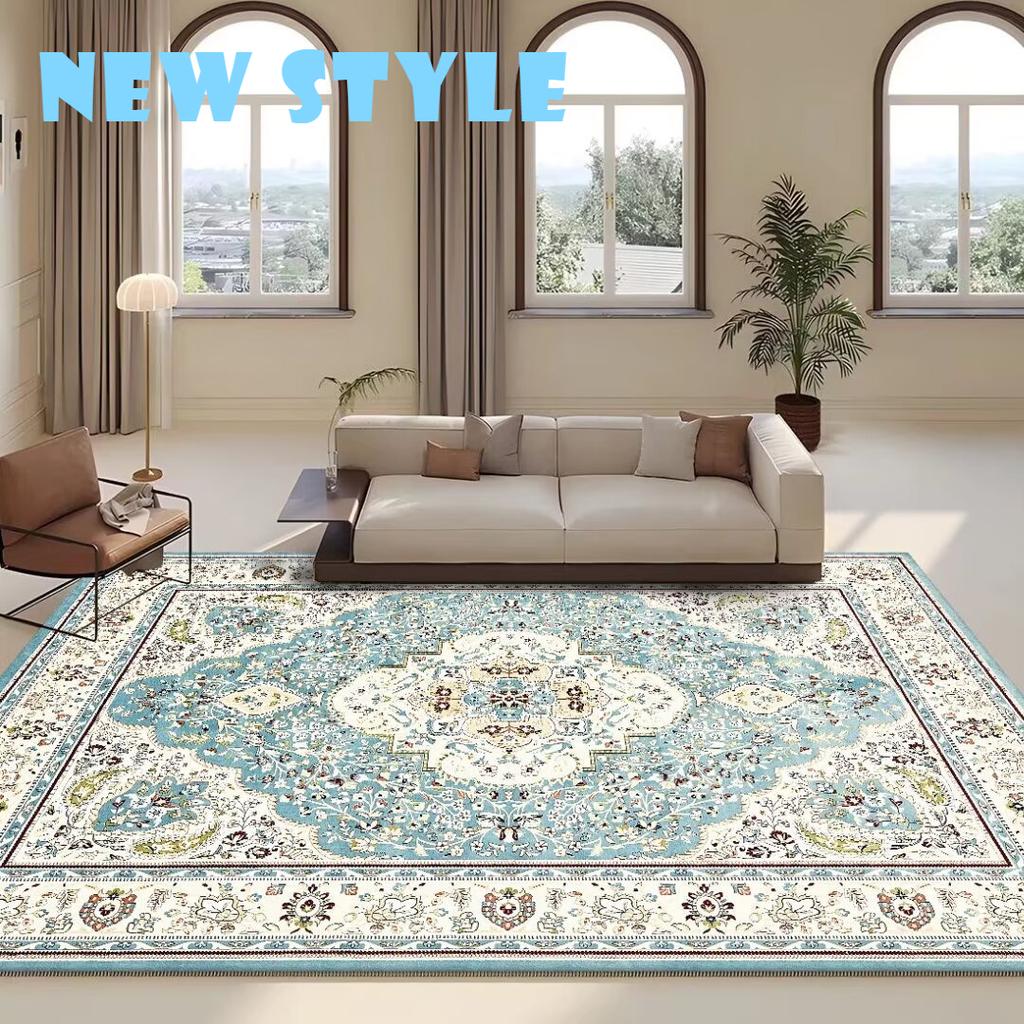 Bohemian Retro Coffee Tables Mat Bedroom Decoration Persian Non-slip kitchen floor carpet Washable Boho rugs Living Room Rug