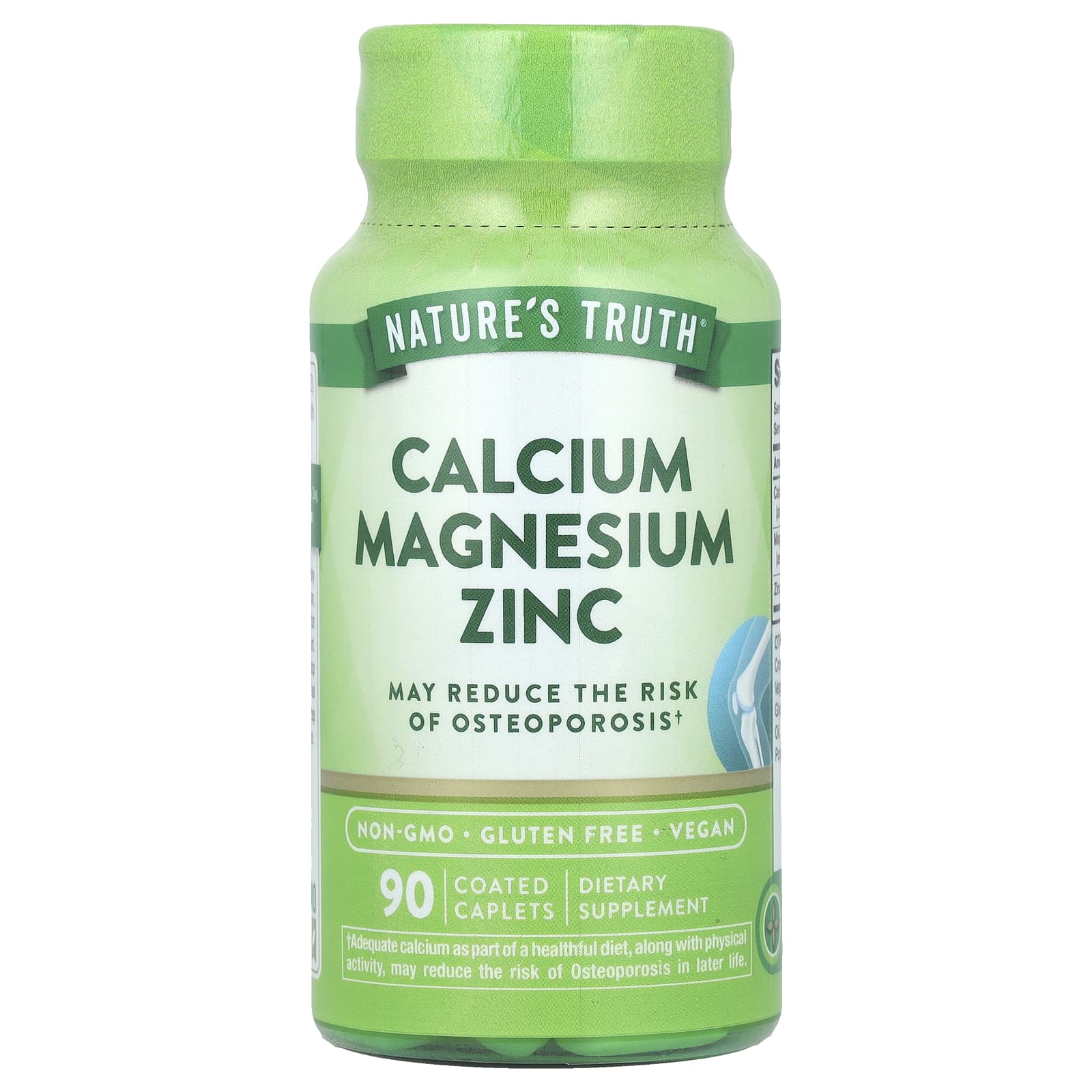 

Nature S Truth, Calcium Magnesium Zinc, Coated Tablets, 90 Tablets