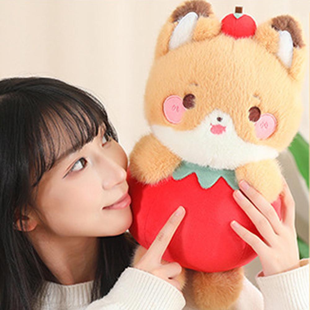 Pig Fruit Animal Plush Toy Dog Rabbit Stuffed Doll Pumpkin Capybara Plush Doll  Christmas Gift