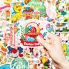 50 Easter Series Cartoon Bunny Eggs Graffiti Stickers Diy Water Cup Flat