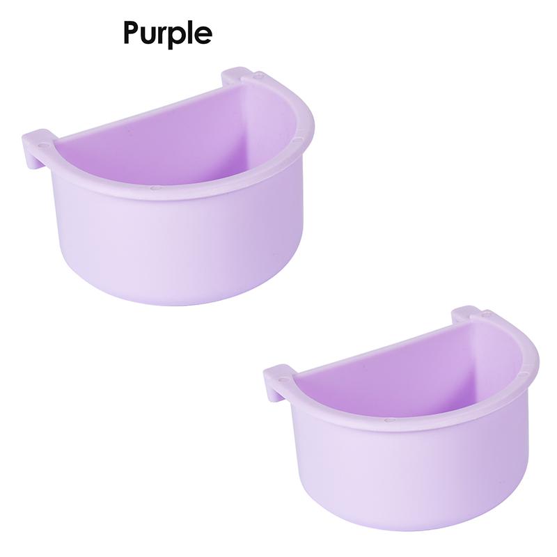 1-2pcs Bird Feeding Bowl Parrot Feeder Dish Easy to Install Bird Cage Feeder for Small Animals Pigeon Budgie Parakeets Lovebirds
