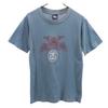 STUSSY 90s Made in USA Navy Tag Print Short sleeve T-shirt S Bluish Men's Used