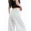 Wide-legged Jeans In White Spring New High-waisted Straight Slimming and Versatile Mopping Loose Draping Design