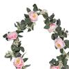 Artificial Camellias Flowers Vines Hanging Greenery Wall Flower for Christmas Ceremony