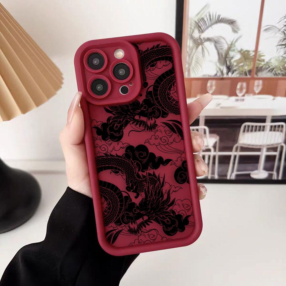 Fashion Dragon Pattern Phone Case For Samsung A13 A15 A16 A17 A22 A23 A25 A32 A33 A35 A51 A52 A53 A54 A55 A71 A72 Cover