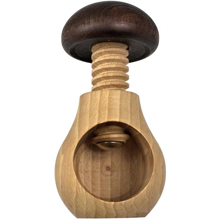Nutcracker - Efo - Mushroom - Natural Wood - 9 Cm - Durable and Practical