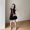 French white bud dress children's summer new small vest suspender niche tutu skirt short skirt