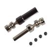 Aluminum Alloy Rear Center Drive Shaft for WLtoys 1 12 2423 RC Car Accessory (Titanium 0025T)