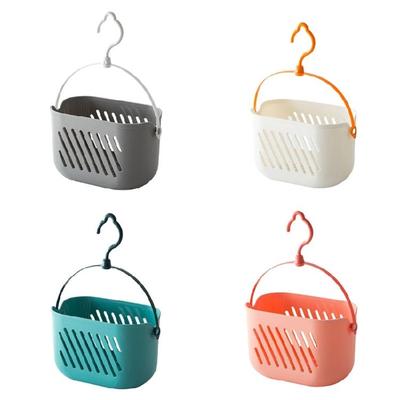 Hängender Aufbewahrungskorb aus Kunststoff für Badezimmer-Essentials mit Ablauflöchern und Tragegriff Multifunktionale Heimorganisation