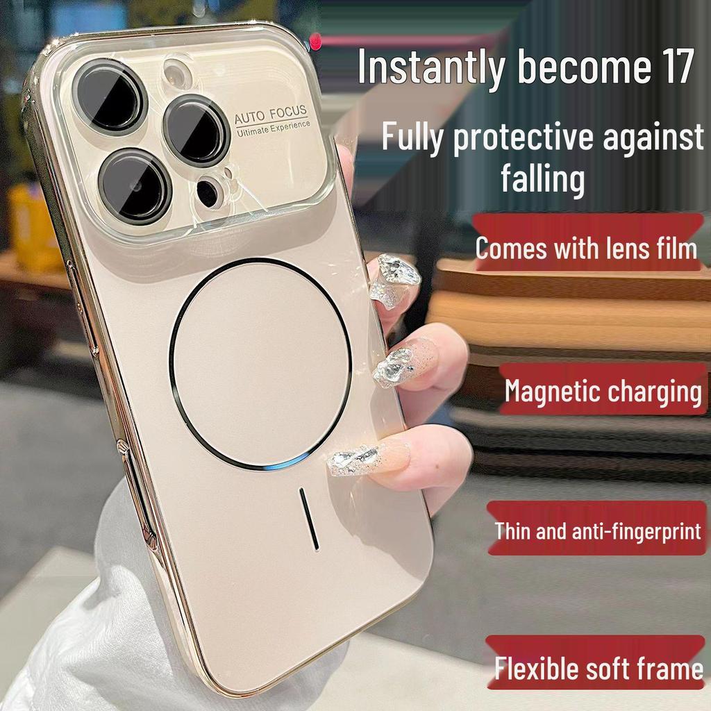 Compatible with iPhone 17 PRO MAX: Slim magnetic ring case with laser window, fits Apple 16 and provides durable protection.