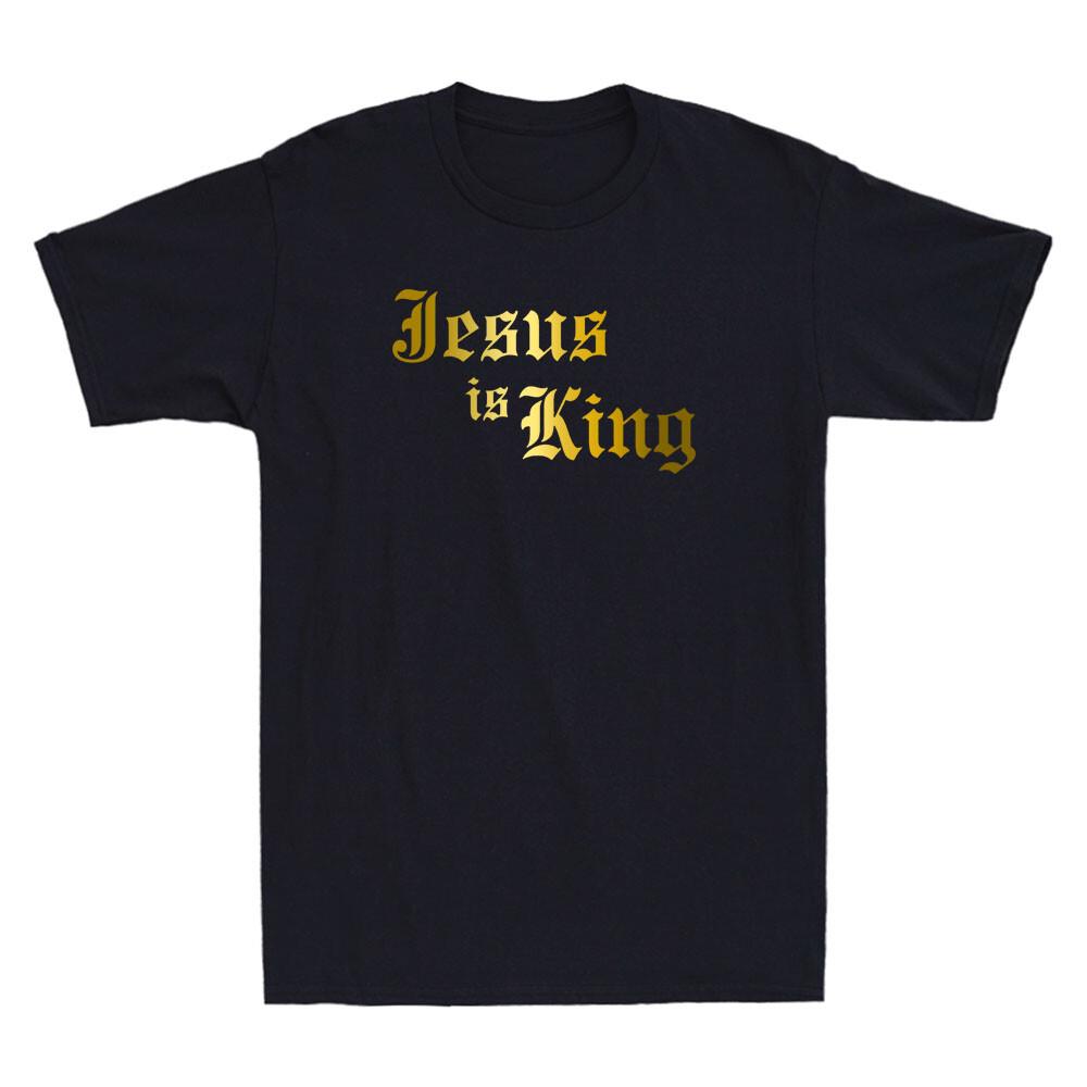 Jesus Is King Religous Faith Christian Make Heaven Crowded Novelty Men T-shirt XXL