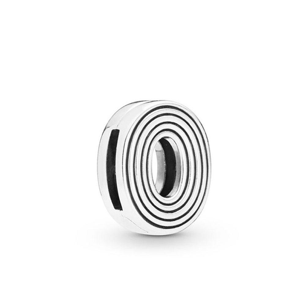 European New Plated Copper 26 Letter Thin Clip Charm Bead Fit Original Bracelet Jewelry For Gift