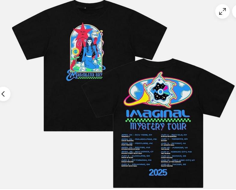 

Magdalena Bay Imaginal Mystery Tour 2025 T-Shirt XL