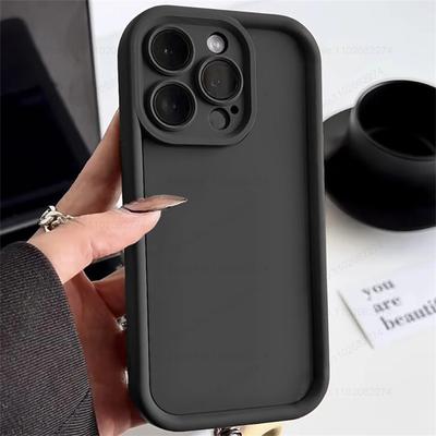 Luxury Thicken Shockproof Silicone Phone Case For iPhone 11 12 13 14 15 Pro Max Case For iPhone 14 15 Plus Soft Protective Cover