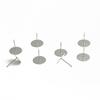 100-200pcs Stainless Steel Blank Post Flat Earring Stud Base Pins Earrings Earplug For DIY Earrings Jewelry Making Accessories
