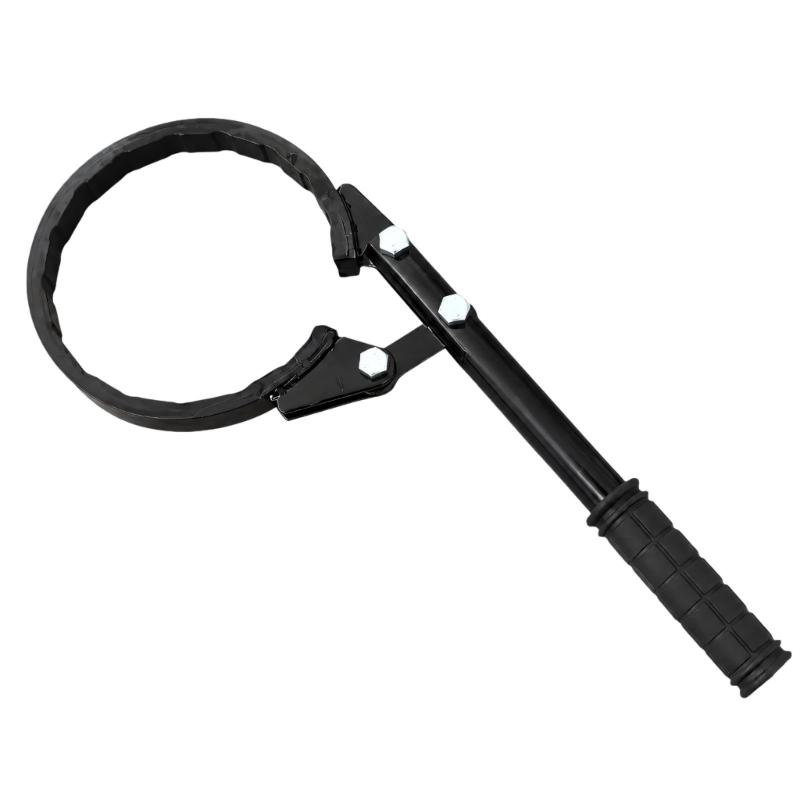 Air Dryer Canister Removal Tool Steel Truck Maintenance Wrench with Textured Long Handle for 130-145mm Filter Replacement