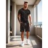 T-shirt da Uomo Manica Corta Pantaloncini Set Due Pezzi Stile Resort Moda Estate Stampa 3D