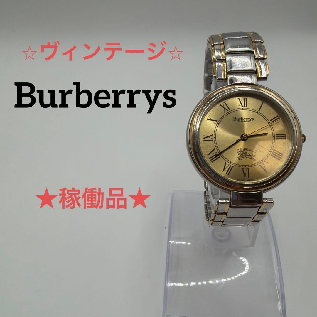 Used I [Working Item] Burberrys Watch Combi Color 8000 Knight