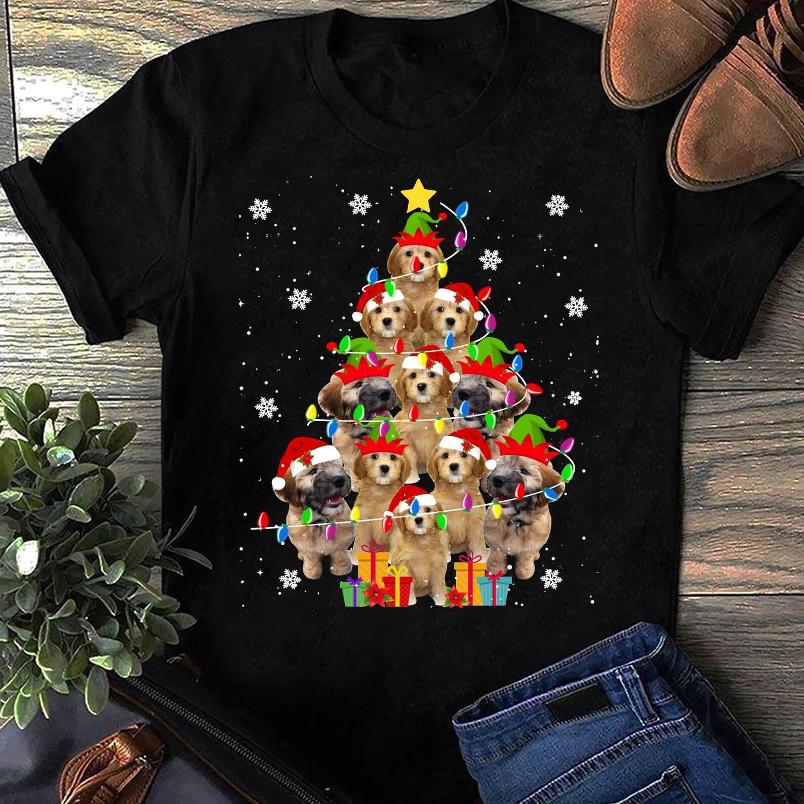 Dog Lover Gifts German Shepherd Tree Christmas Light SweaT-Shirt - Gift for Dog Lovers - Funny Dog - German Shepherd Lovers - Mother s Day 3XL