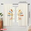 2pcs 2D flat printing Party Window Curtains Sunshine My Only Sunshine 100% Polyester Without Electricity Festive Wall Decor for