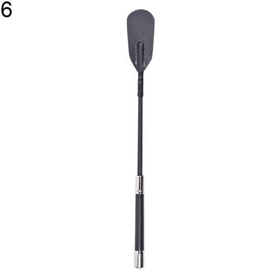 Long Handle Faux Leather Riding Crops BDSM Bondage Spanking Paddle Whips Sex Toy