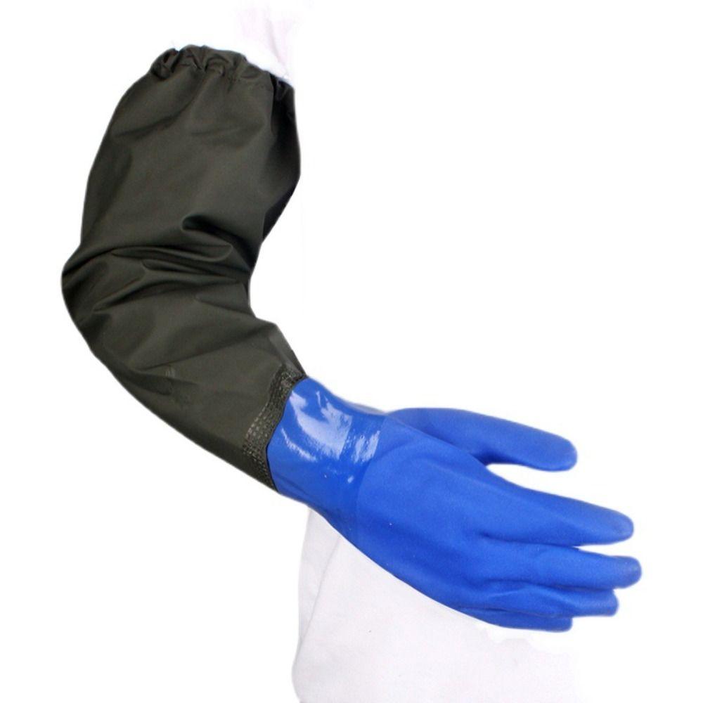 1 Pair Reusable Rubber Glove Chemical Resistant Work Safe Gloves  Kitchen