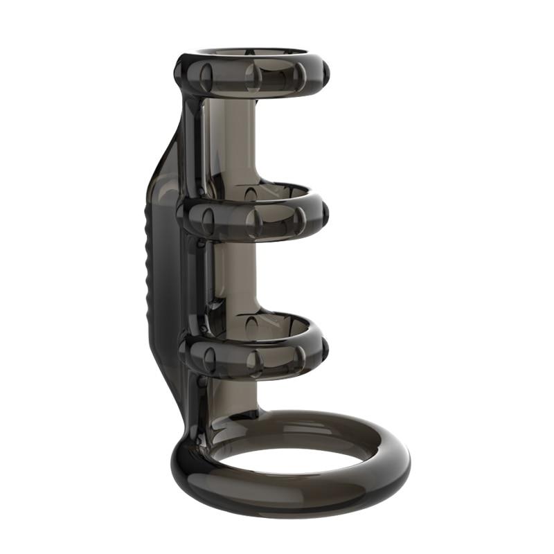 Penis Vibrating Ring Lasting Enlarge Cock Stimulate Massage Clitoris Anal Bondage Rings Sex Toys For Men Fetish Couples Sexual