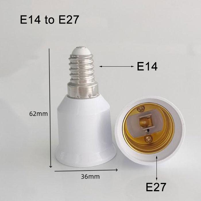 1/6/15/30/60 Stück E14 E27 B22 GU10 G9 Lampenfassung Adapter, Weiße Kunststoff-Lampenbasis-Verlängerungs-Konverter. E12 E26 Lampenfassung