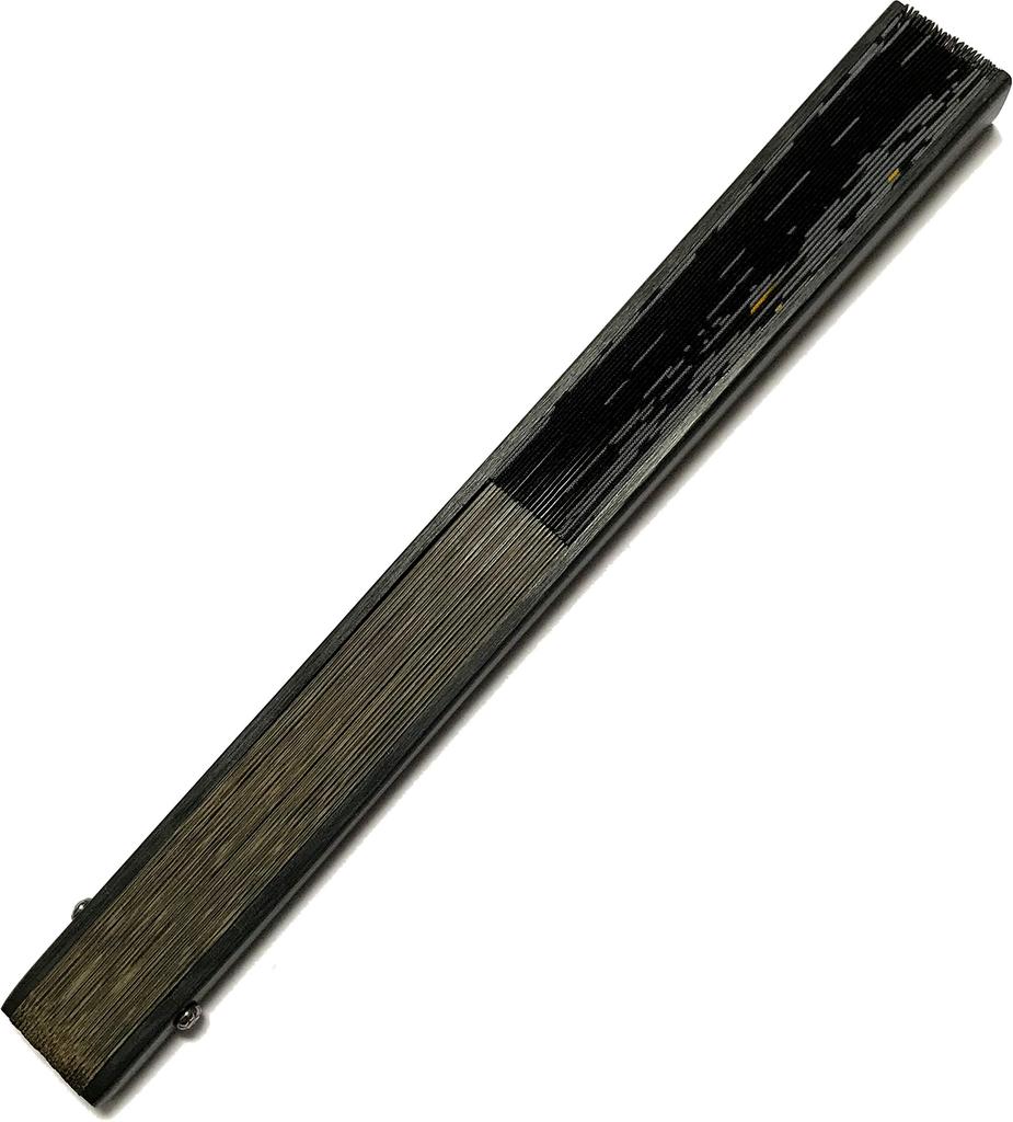 Hanakanzashi Folding Fan with Tiger and White Tiger White and Stylish Premium 6024 Men's Design, Black, Large, Design, 22cm, Quality,