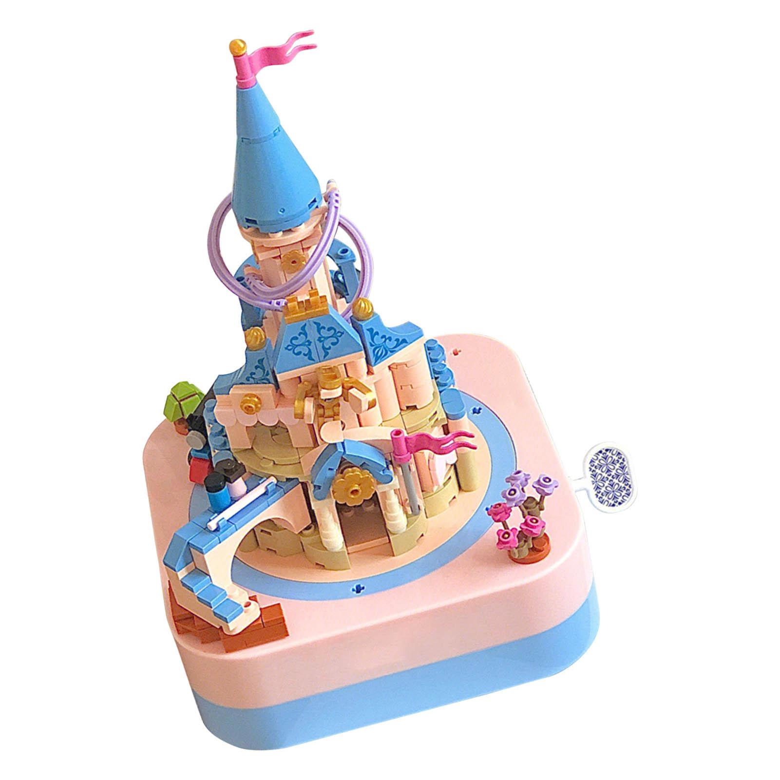 

Музыкальная шкатулка строительный блок для детей часовой механизм изысканный замок строительный блок