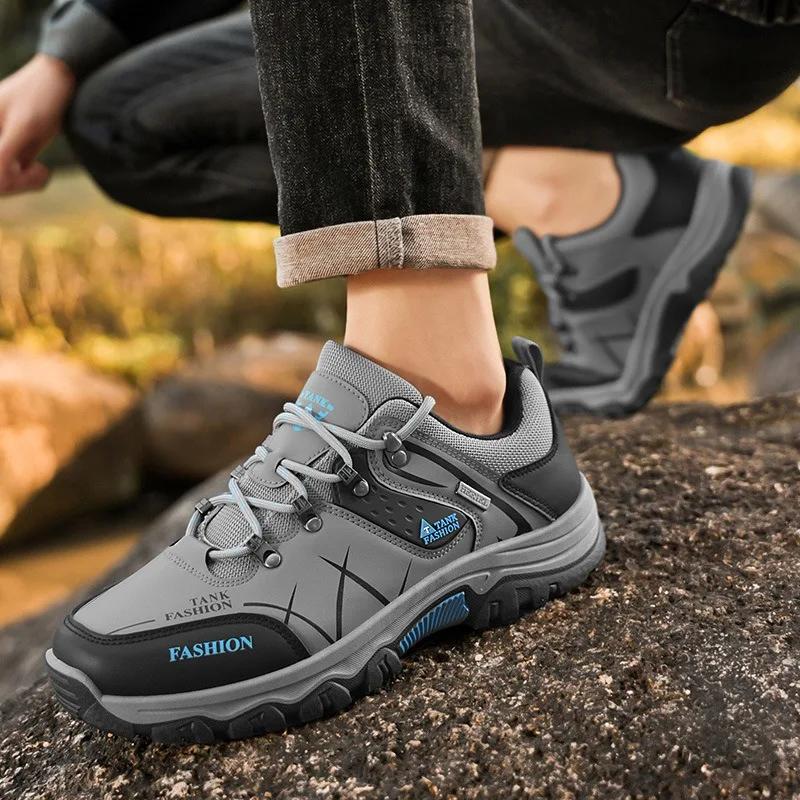 Winter Hot Sale Men's Snow Boots High Quality Anti-slip Waterproof Sneakers Outdoor Wear-resistant Hiking Climbing Sports Shoes
