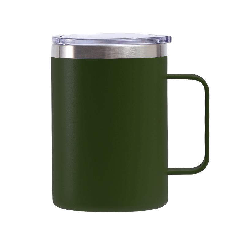 Exclusive For 16Oz Handle Cup 304 Stainless Steel Office Cup, Color Spray Coffee Cup