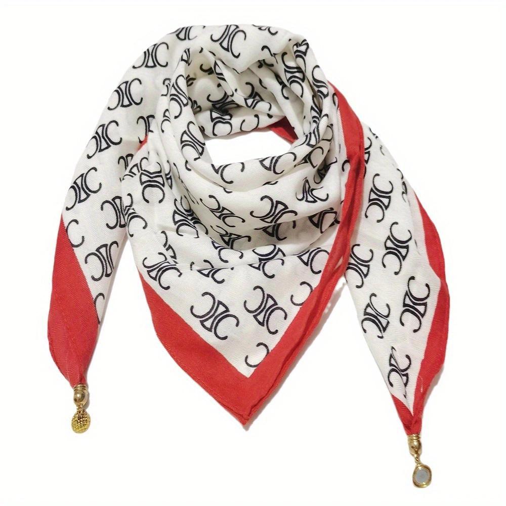 

Autumn and Winter Versatile Magnetic Snap Triangle Scarf Square Neck Warmer for Women