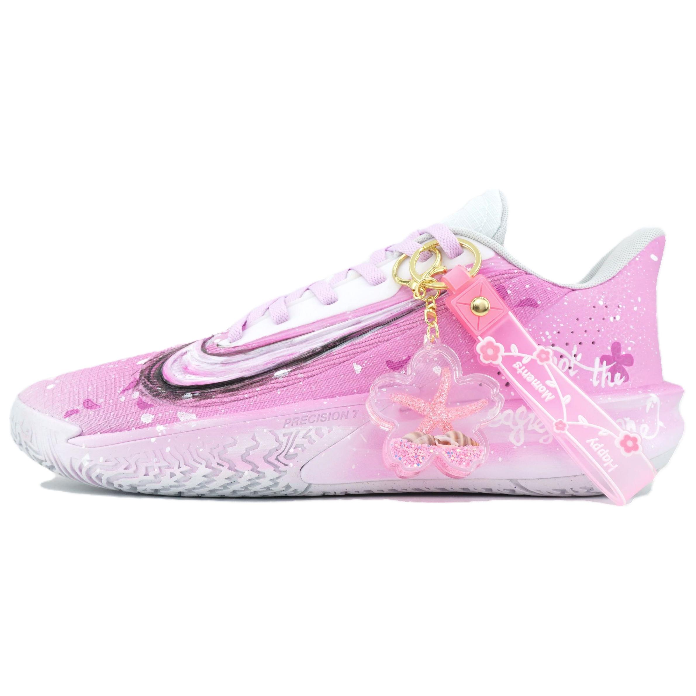 Nike Precision 7 Basketball Shoes Men s Low top Purple/Pink/White/Black FN4322-100(Team545-) 44