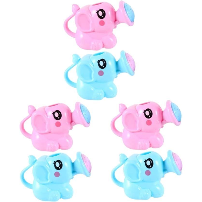 Elephant Watering Can Tool Toy Kids Toy Kids Bath Toy Plastic Toy Elephant Bath Watering Can Bath Toy Display Blue Bath Take