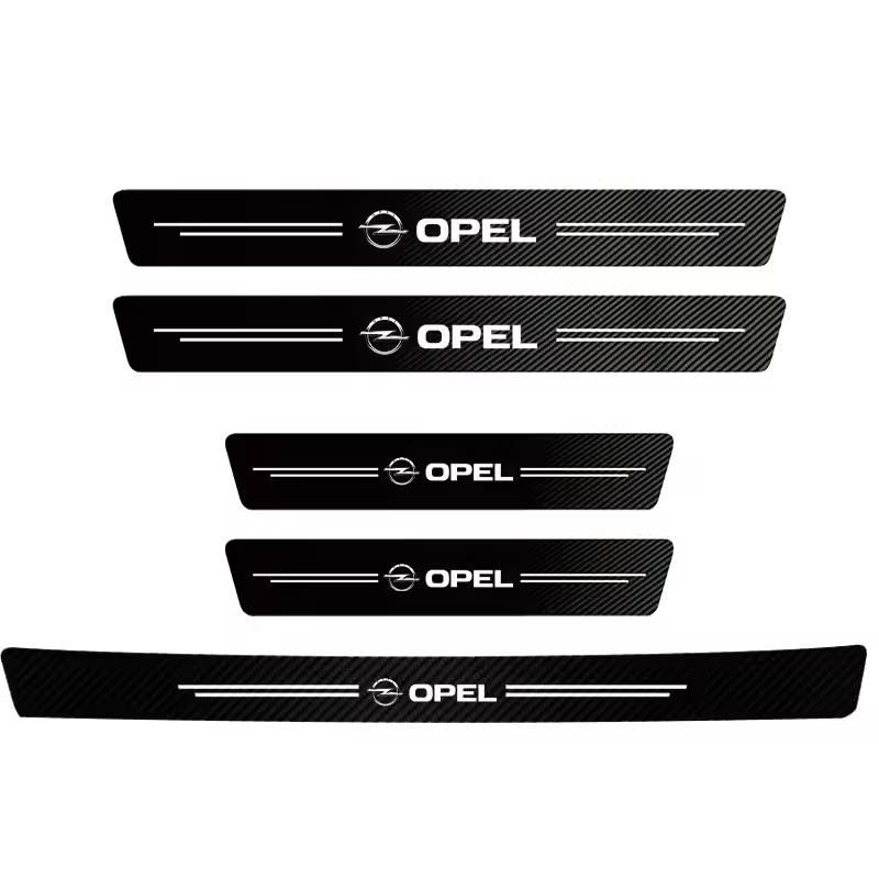 Universal 3D Carbon Fiber Car Door Sill Protector Stickers For Opel Corsa D Astra Insignia Mokka Adam Combo OPC Vauxhall Vectra