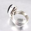 Silver 'Heaven' onyxring