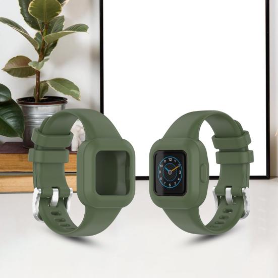 Watch Band One-piece Soft Silicone Wrist Bracelet Strap Watchband for Garmin Fit JR3/Vivofit Jr.3