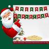 Home Decorations Garland Deer Xmas Tree Snowman Paper Hanging Flags Santa Claus Christmas Banners