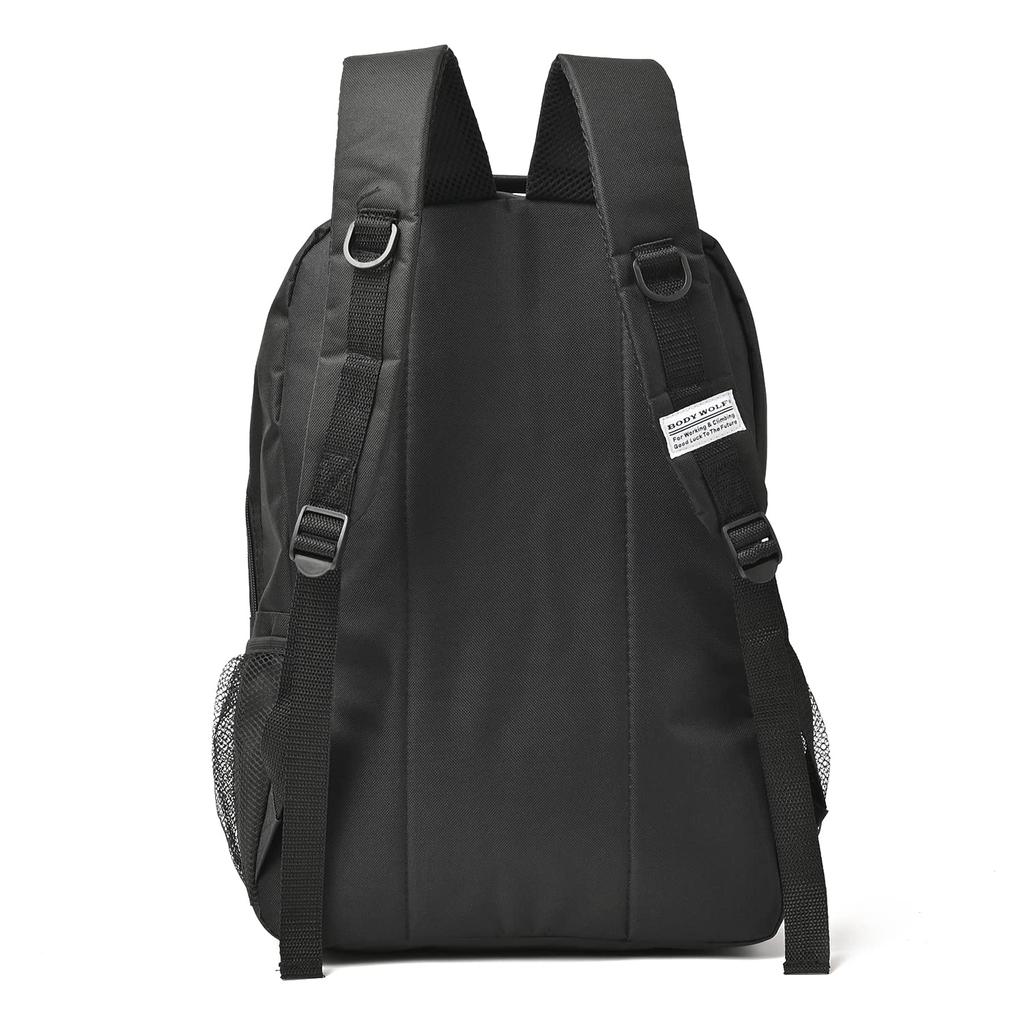 Rucksack mit großem Fassungsvermögen für Männer, Frauen und Kinder. Skateboard-Rucksack, Sporttasche, schwarz.