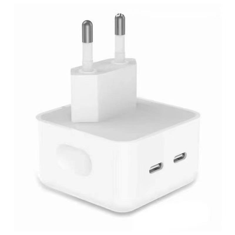 Phone Quick Charger Dual PD 10W Mobile Phone Charging Head USB Wall Charger for iPhone Samsung US EU UK Plug Travel Charger