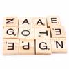 100pcs Puzzle Tiles Letters Alphabet Wooden Pieces Numbers Pendants Spelling