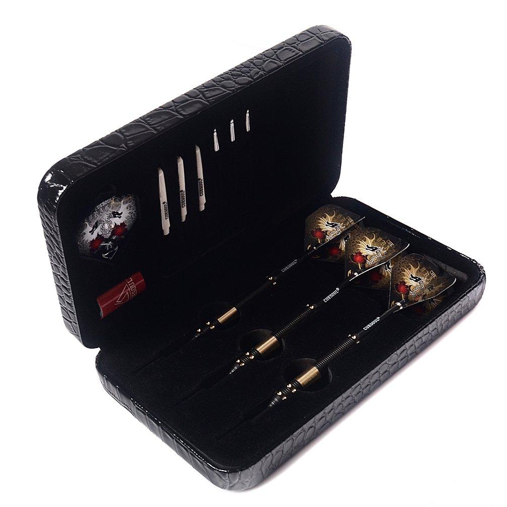 Cuesoul Dragon Deluxe Brass Steel Tip Darts Set 21g F2303-L