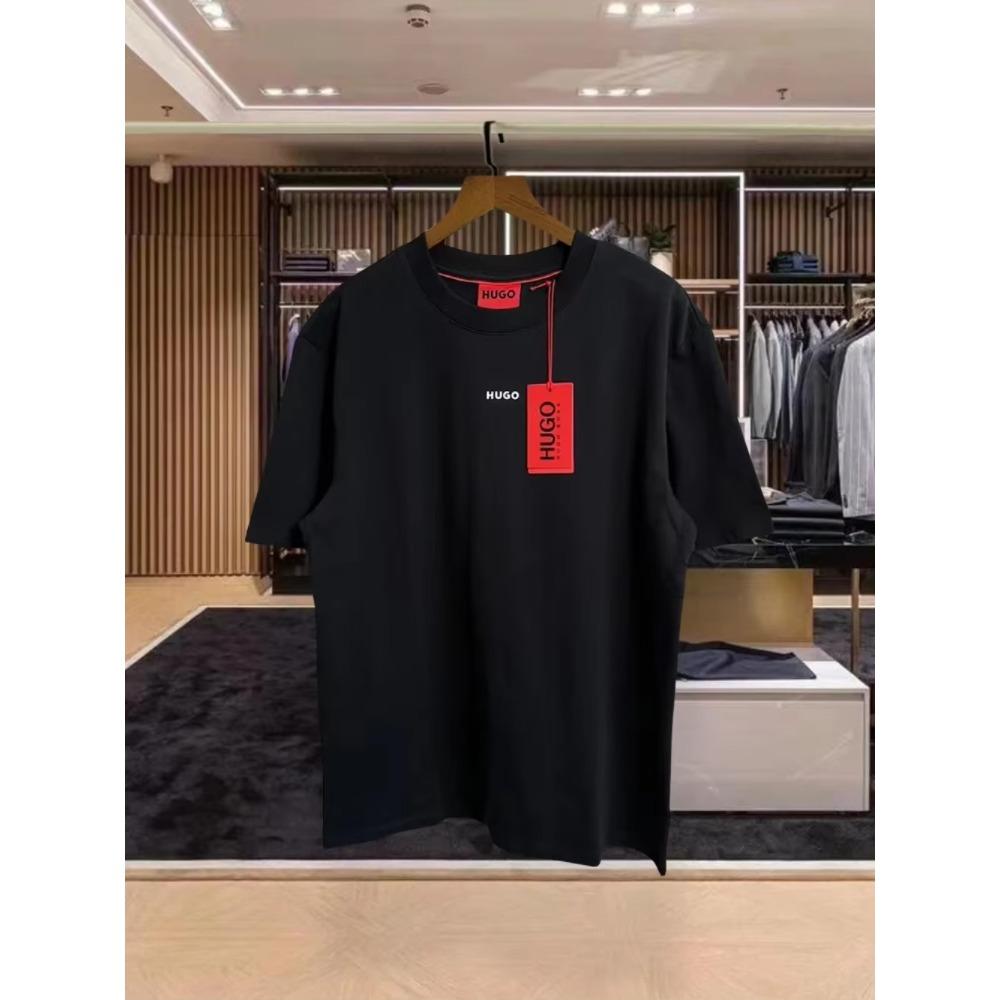 Hot Sale Summer Men Women T Shirt Designer Hugo Tee Print Short Sleeve Cotton Tshirt Brand T-shirt Oversized 2024 Top Clothing