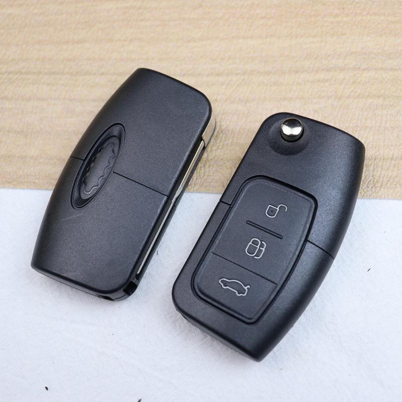 2/3 Buttons Car Key Fob Case Shell Housing For Ford Focus 2 3 Mk2 Fiesta Mondeo Galaxy Falcon Territory Ecosport C-Max