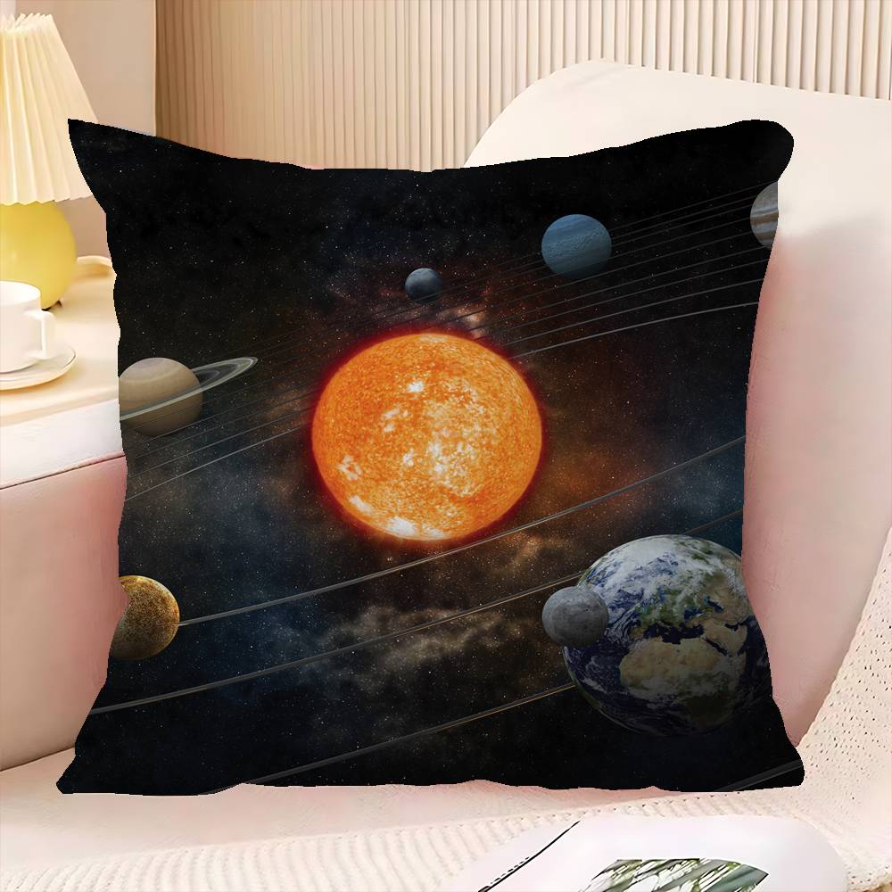 Cool Starry Universe Planet Art Pillow Cushion Cover Pillowcase Living Room Sofa Home Decor Customized