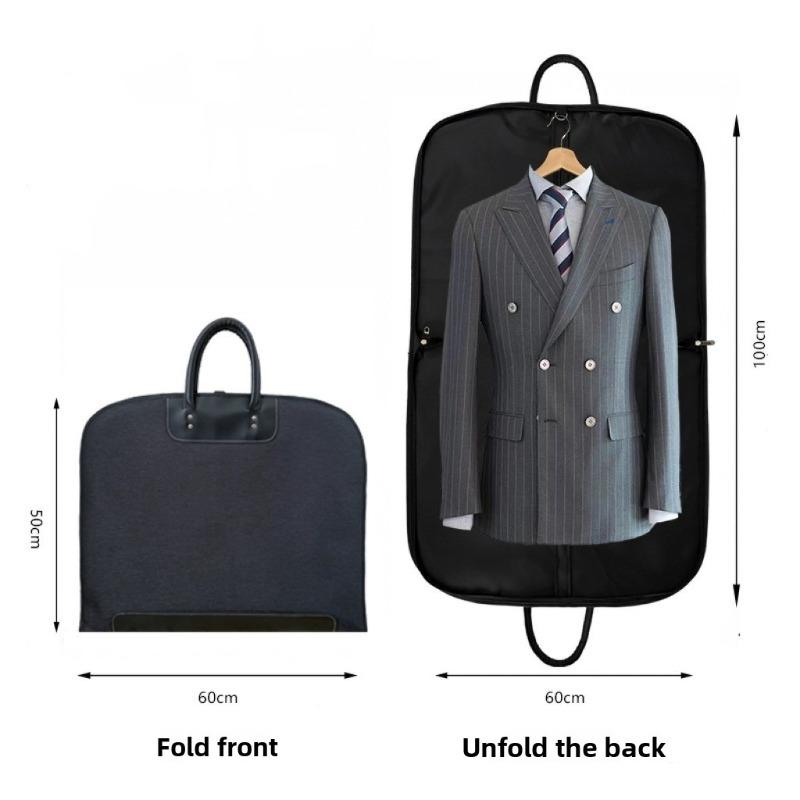 1pcs Oxford Fabric Suit Storage Bag Waterproof Nylon Travel Garment Cover with Zipper Foldable Dustproof Clothes Bag for Men